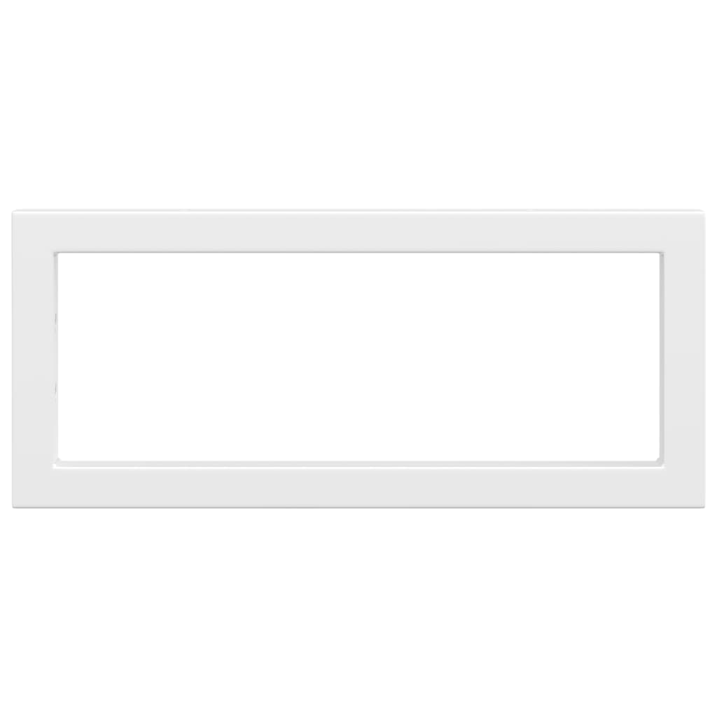 Suportes de prateleira p/ lavatório 2 pcs aço retangular branco