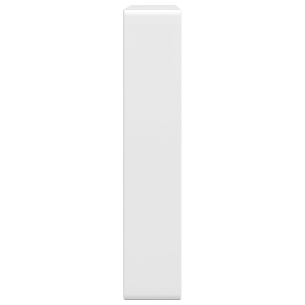 Suportes de prateleira p/ lavatório 2 pcs aço retangular branco