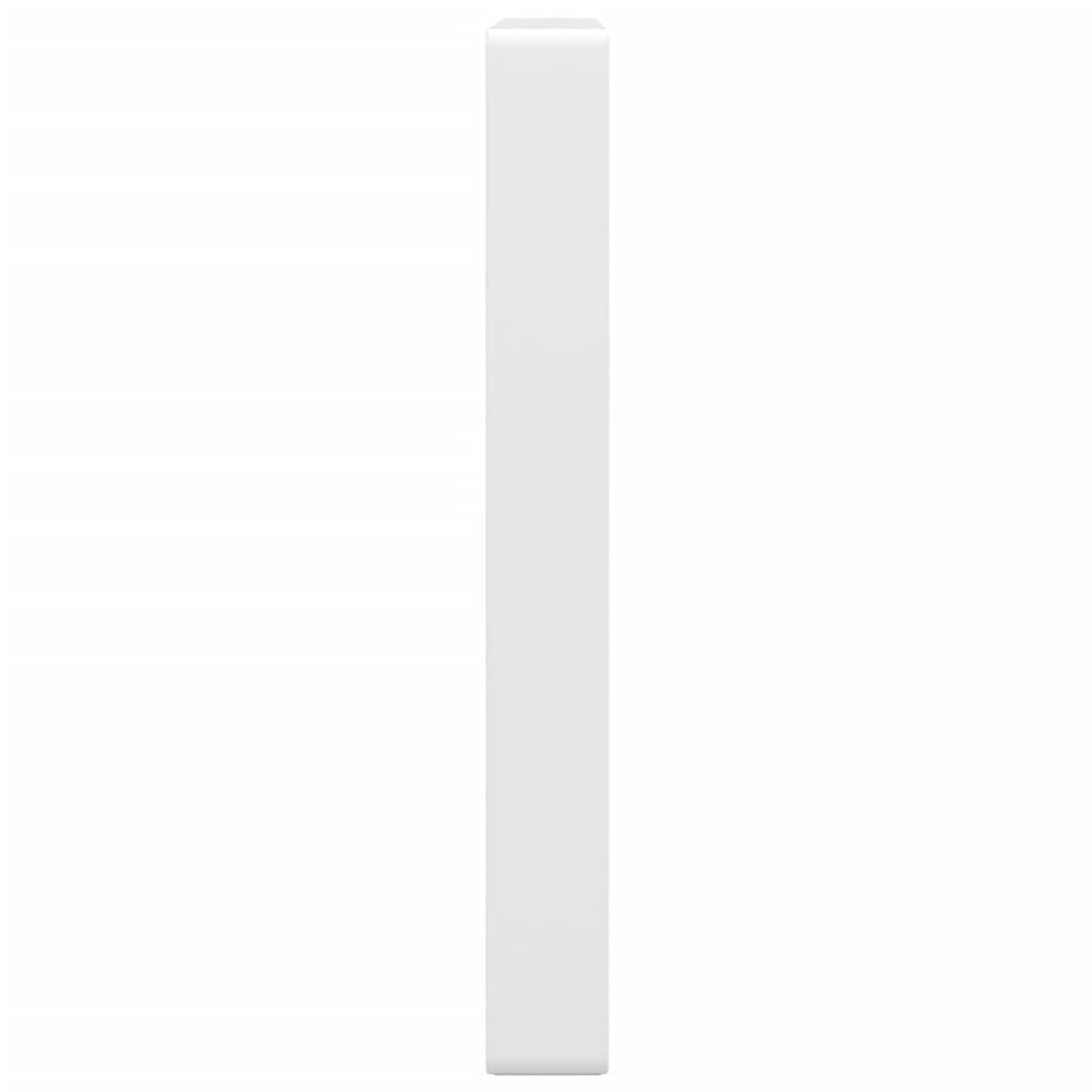 Suportes de prateleira p/ lavatório 2 pcs aço retangular branco