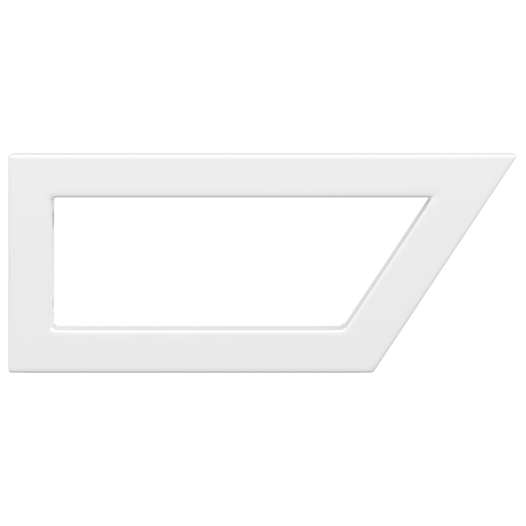 Suportes de prateleira p/lavatório 2pcs aço trapezoidais branco