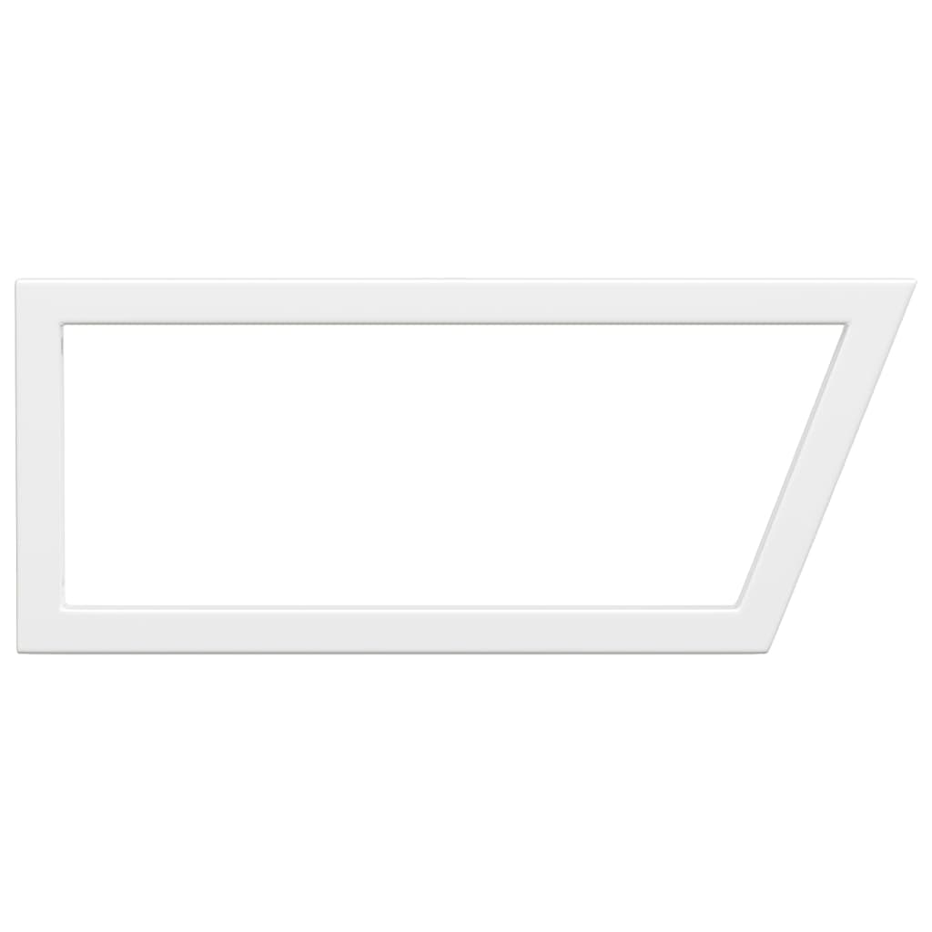 Suportes de prateleira p/lavatório 2pcs aço trapezoidais branco