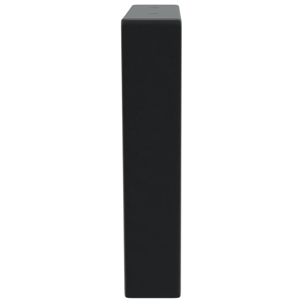 Suportes de prateleira p/ lavatório 2pcs aço trapezoidais preto
