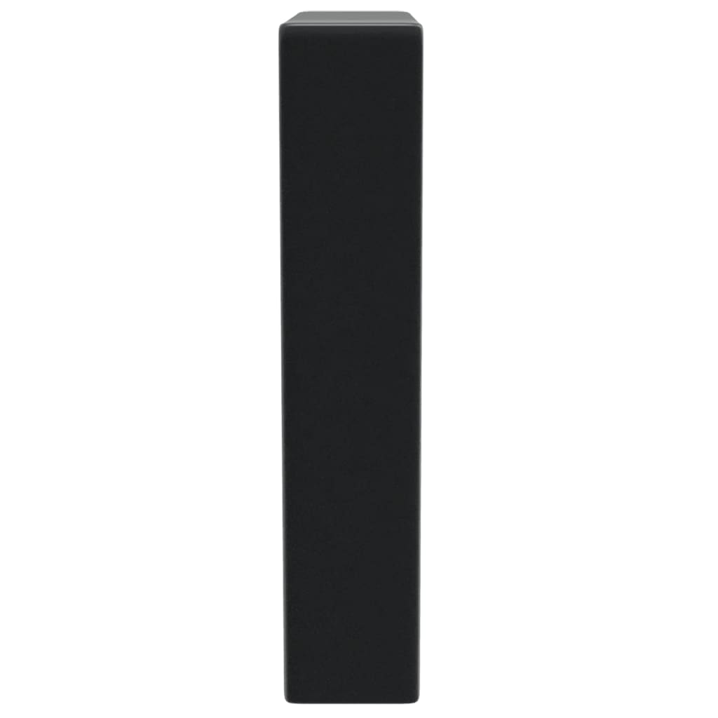 Suportes de prateleira p/ lavatório 2pcs aço trapezoidais preto