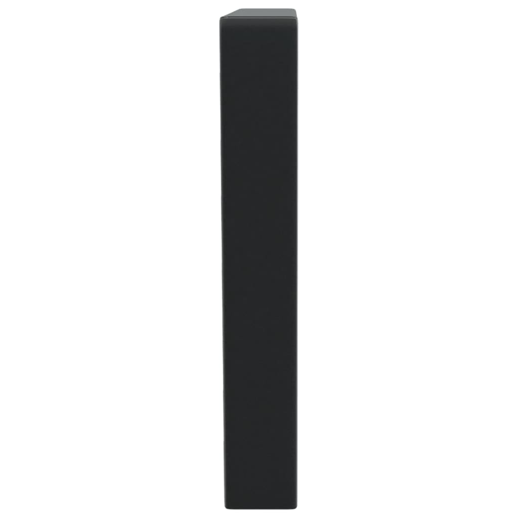 Suportes de prateleira p/ lavatório 2pcs aço trapezoidais preto