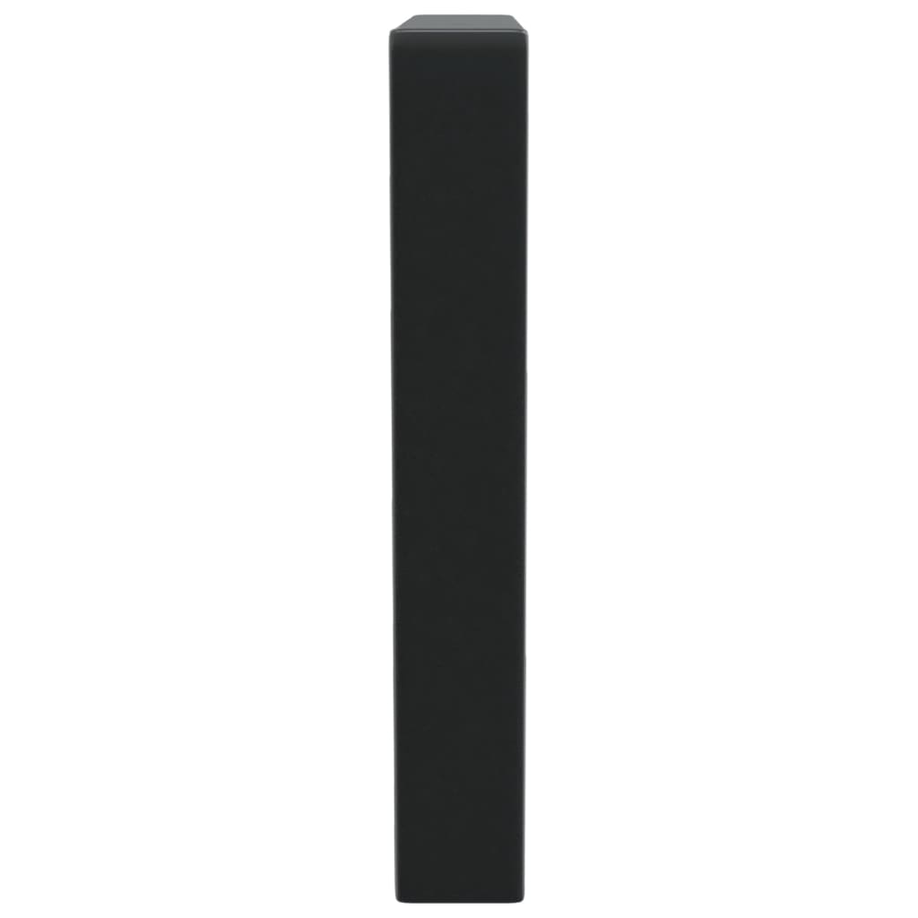 Suportes de prateleira p/ lavatório 2pcs aço trapezoidais preto