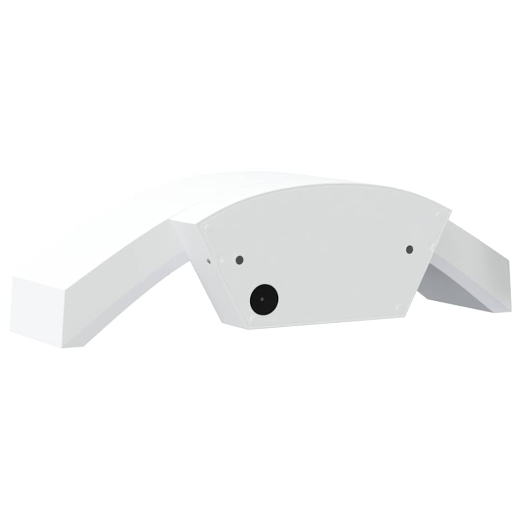 Candeeiros parede LED p/ exterior 2 pcs alumínio fundido branco