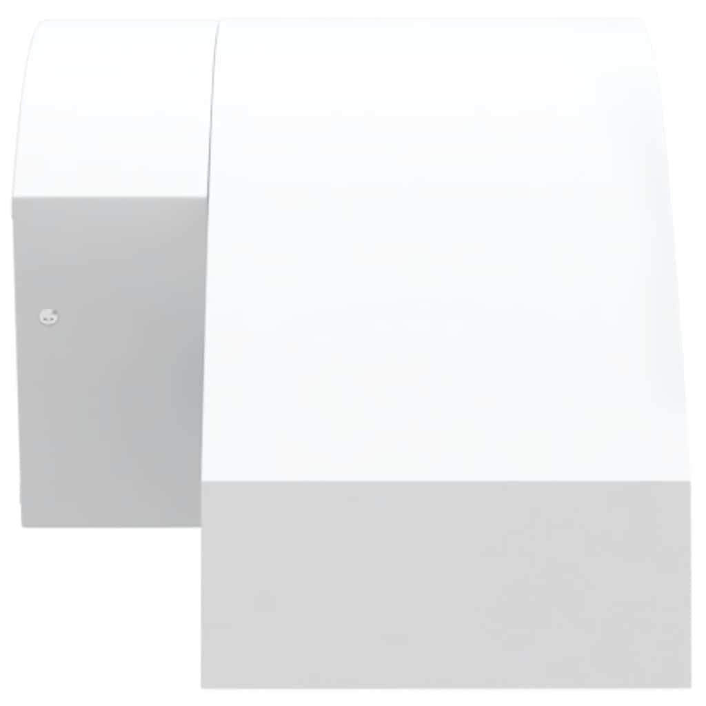Candeeiros parede LED exterior c/ sensor 2 pcs alumínio branco
