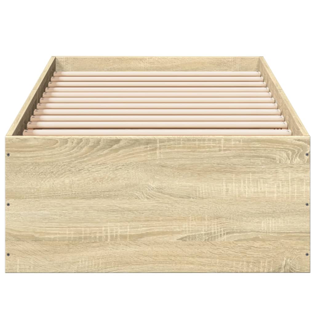 Estrutura cama s/ colchão derivados de madeira carvalho sonoma