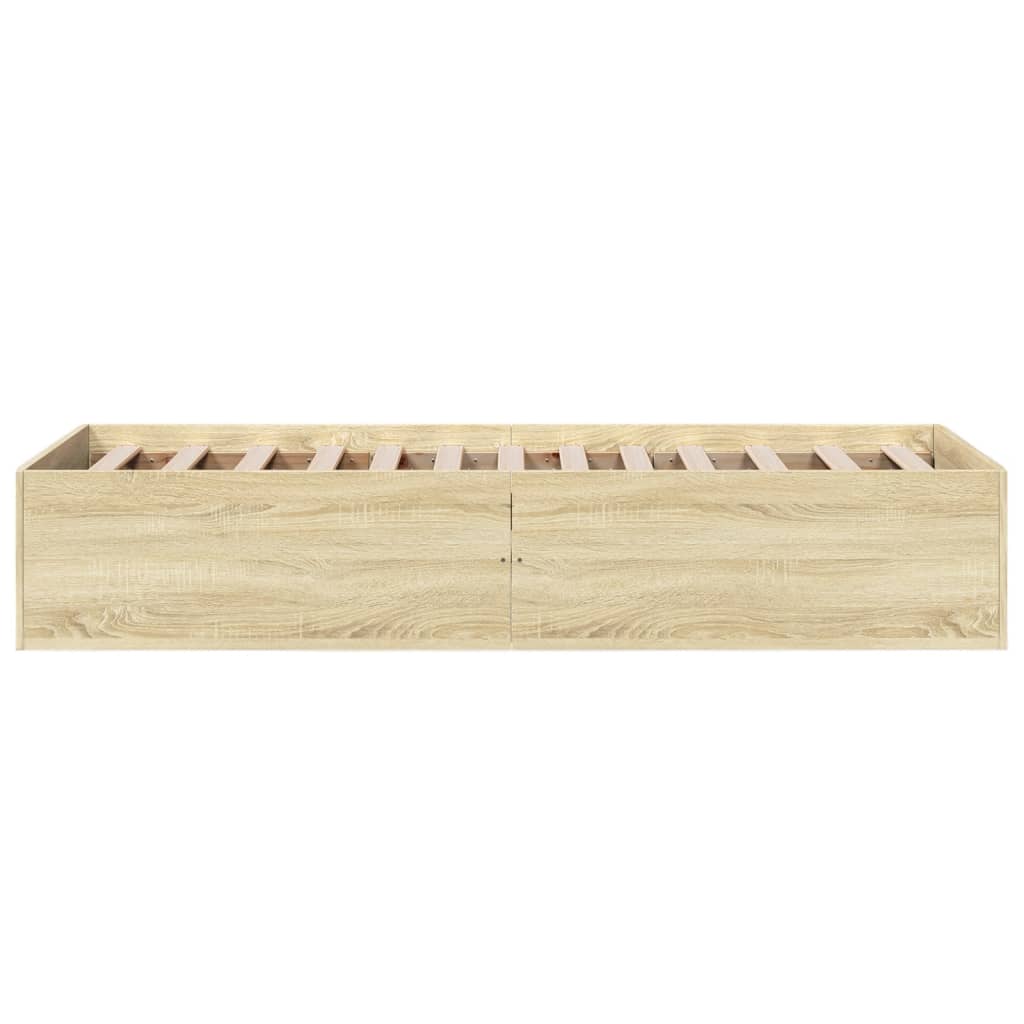Estrutura cama s/ colchão derivados de madeira carvalho sonoma