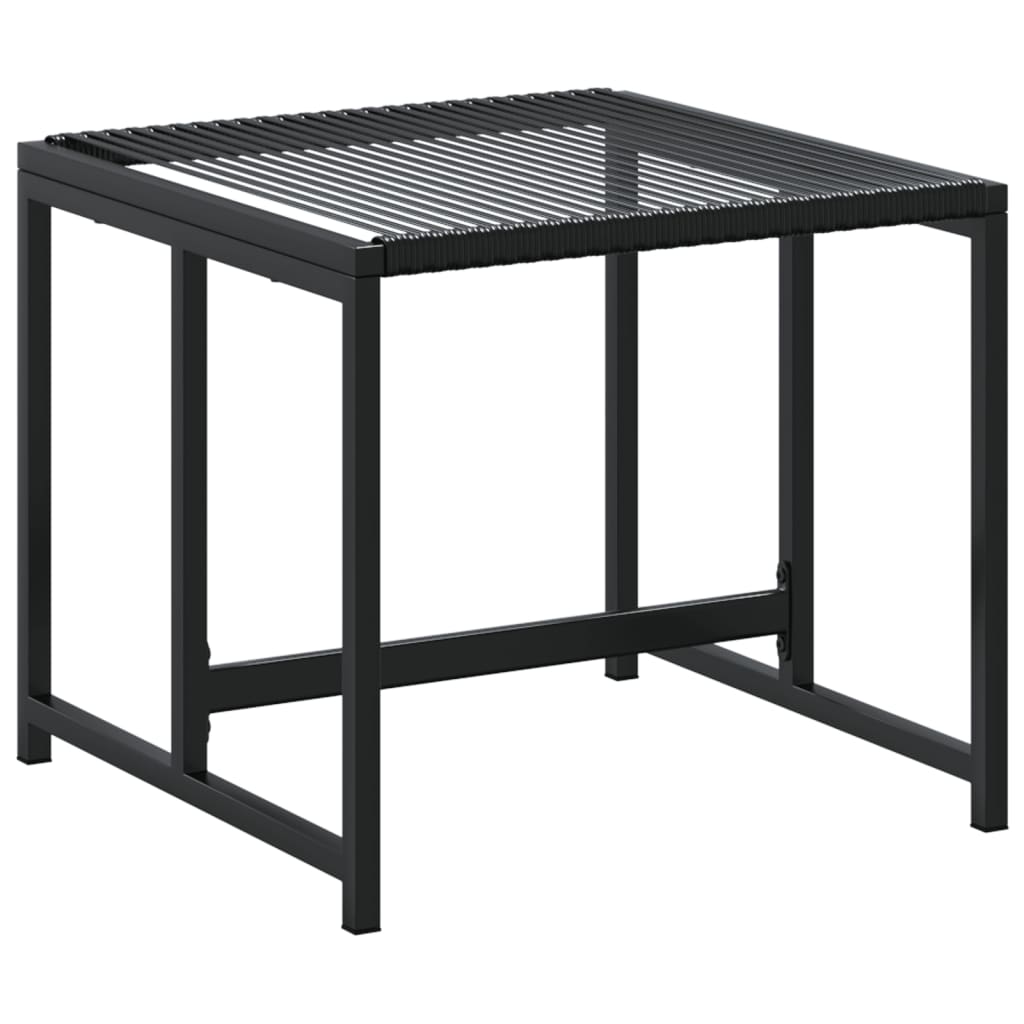 Bancos de jardim 4 pcs vime PE preto