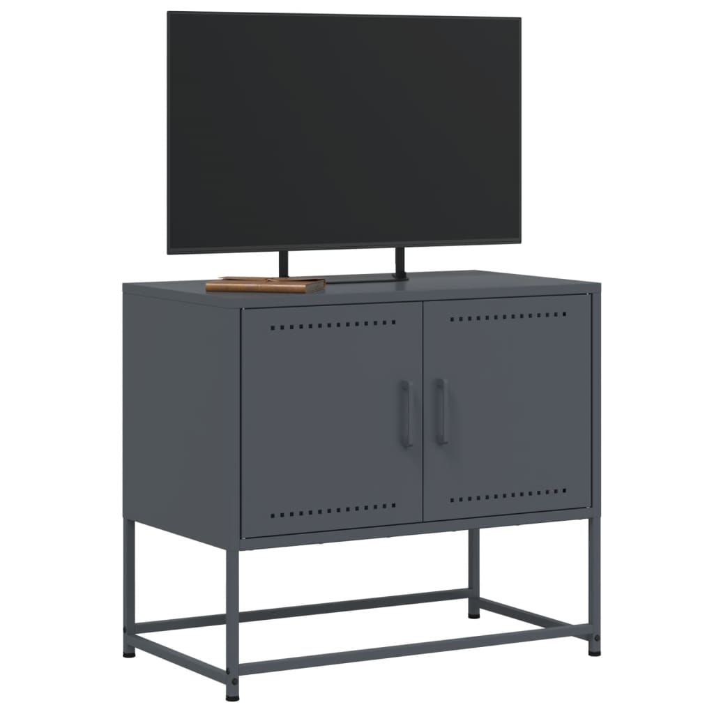 Móvel de TV 68,5x39x60,5 cm aço antracite