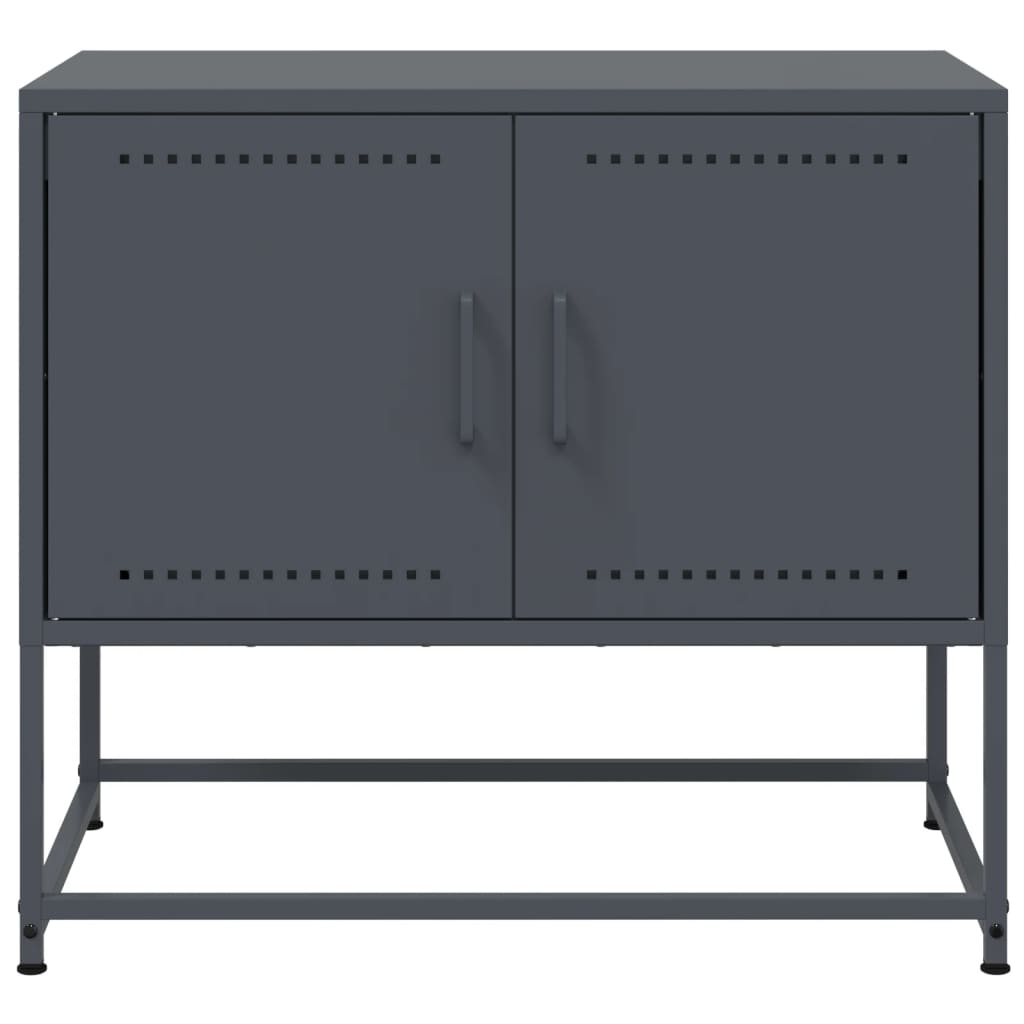 Móvel de TV 68,5x39x60,5 cm aço antracite