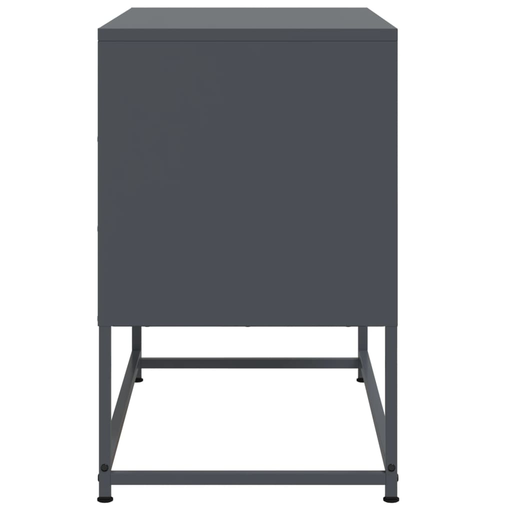 Móvel de TV 68,5x39x60,5 cm aço antracite