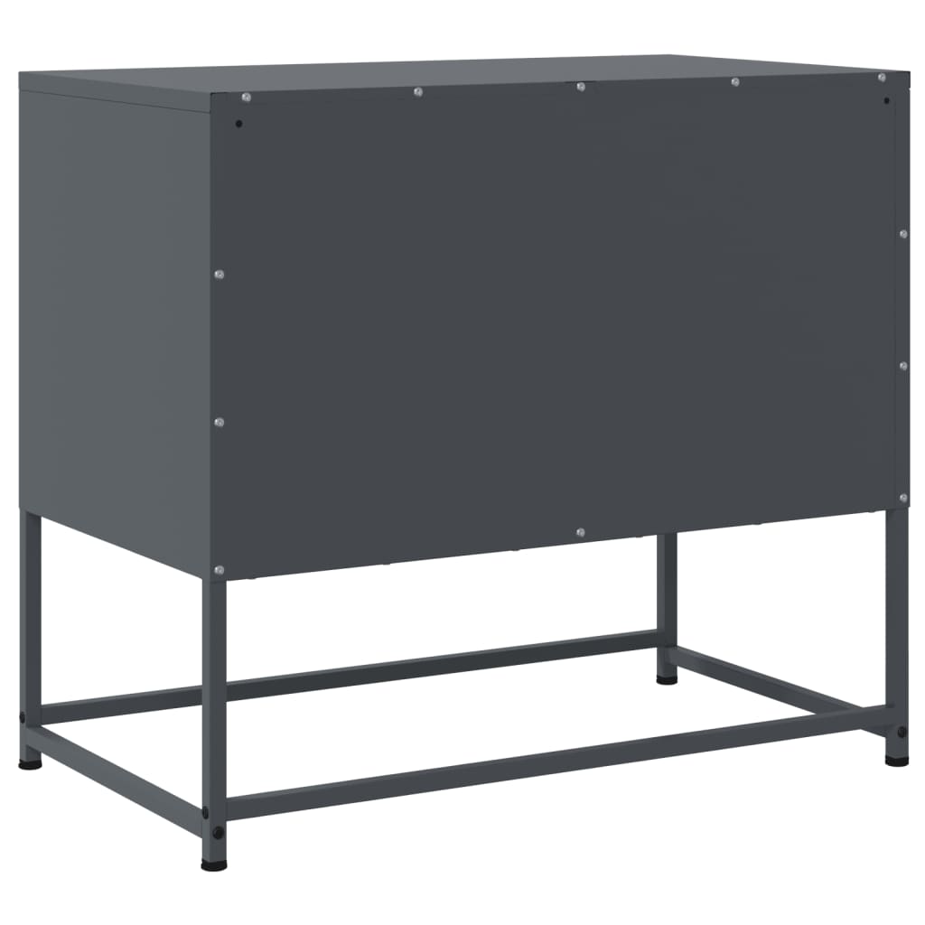 Móvel de TV 68,5x39x60,5 cm aço antracite