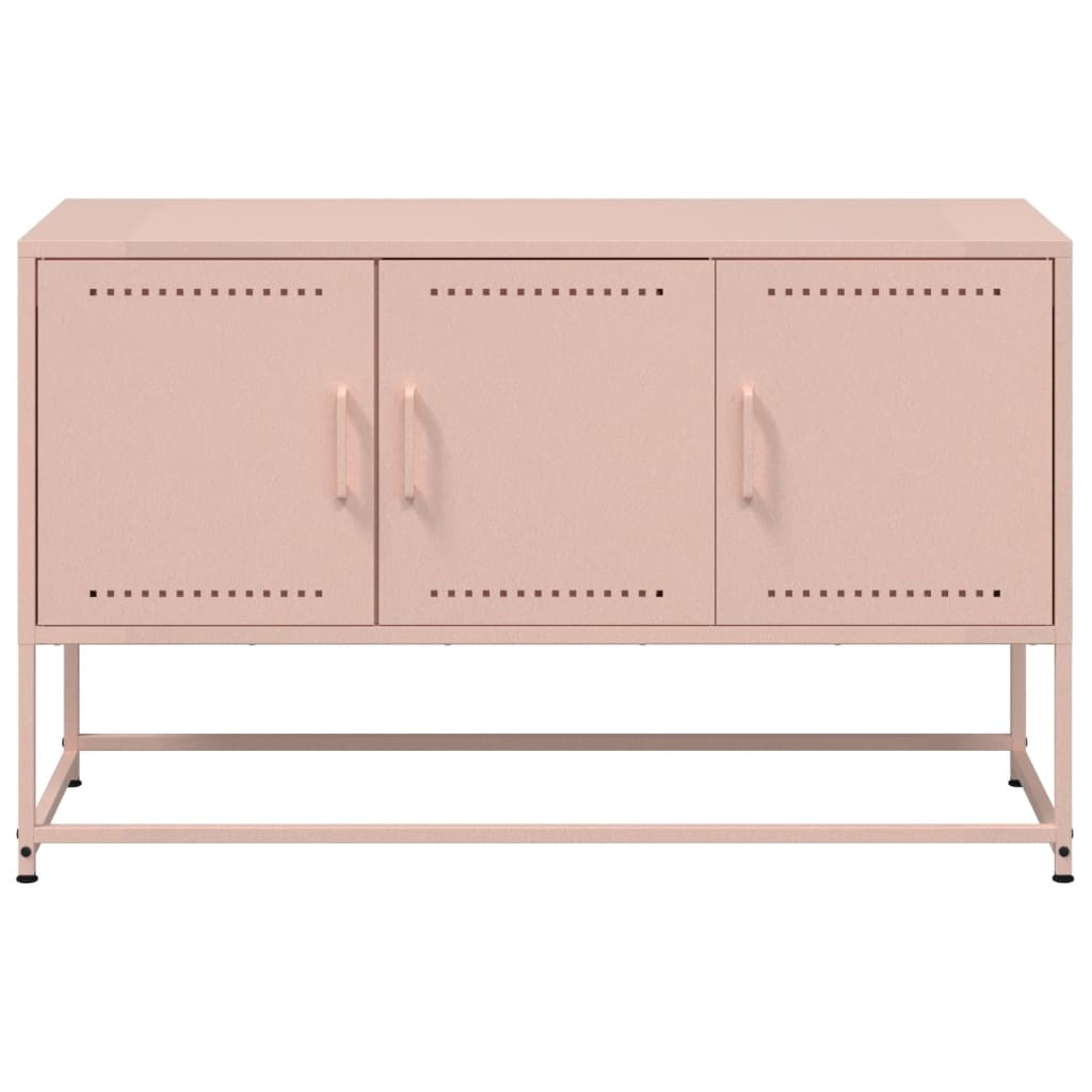 Móvel de TV 100,5x39x60,5 cm aço rosa