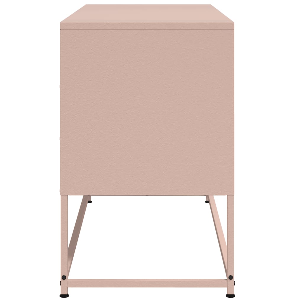 Móvel de TV 100,5x39x60,5 cm aço rosa