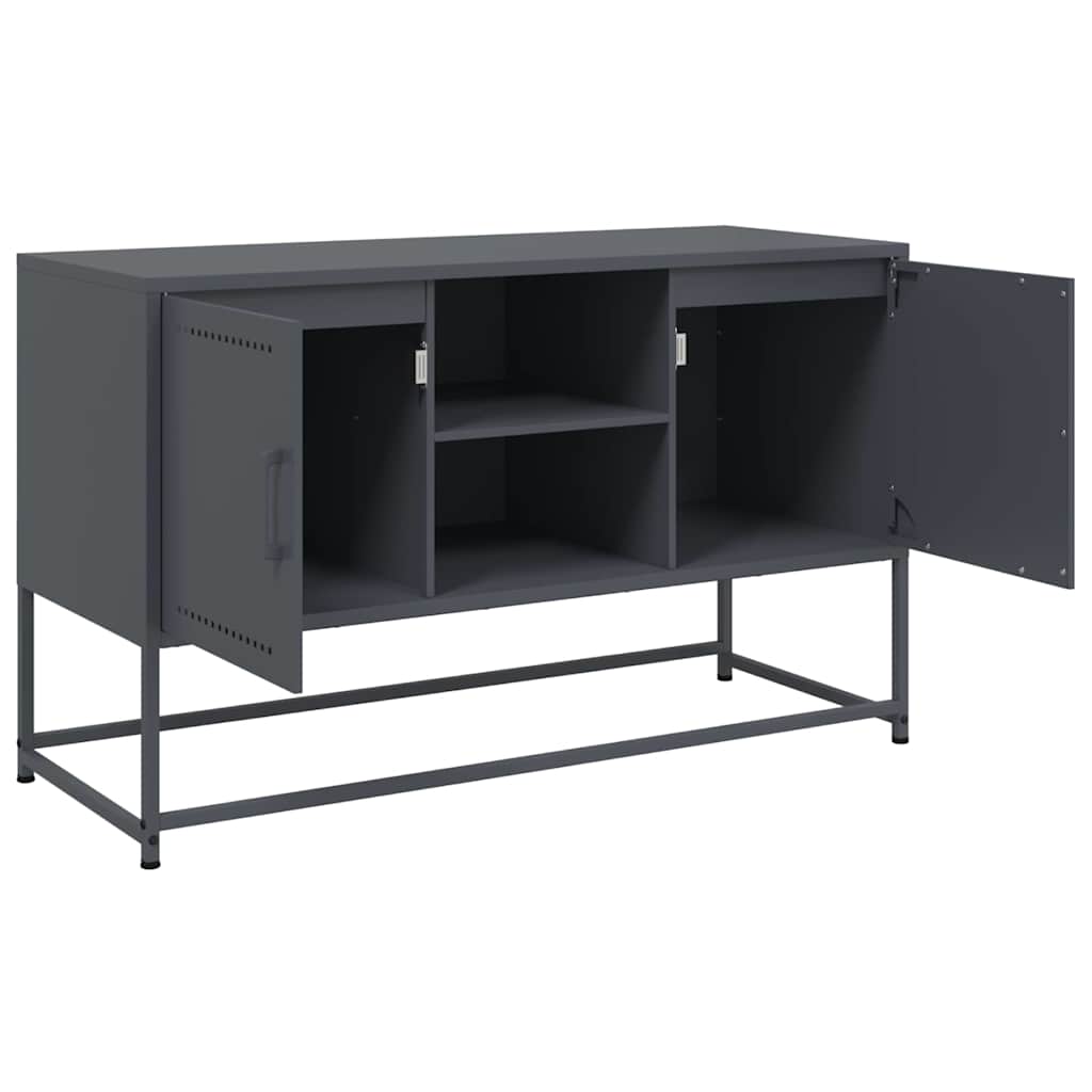 Móvel de TV 100,5x39x60,5 cm aço antracite