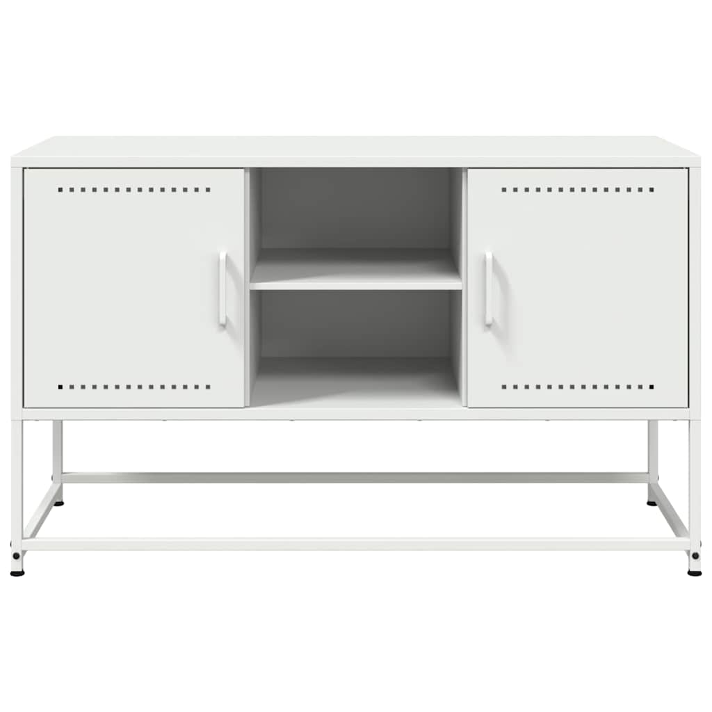 Móvel de TV 100,5x39x60,5 cm aço branco