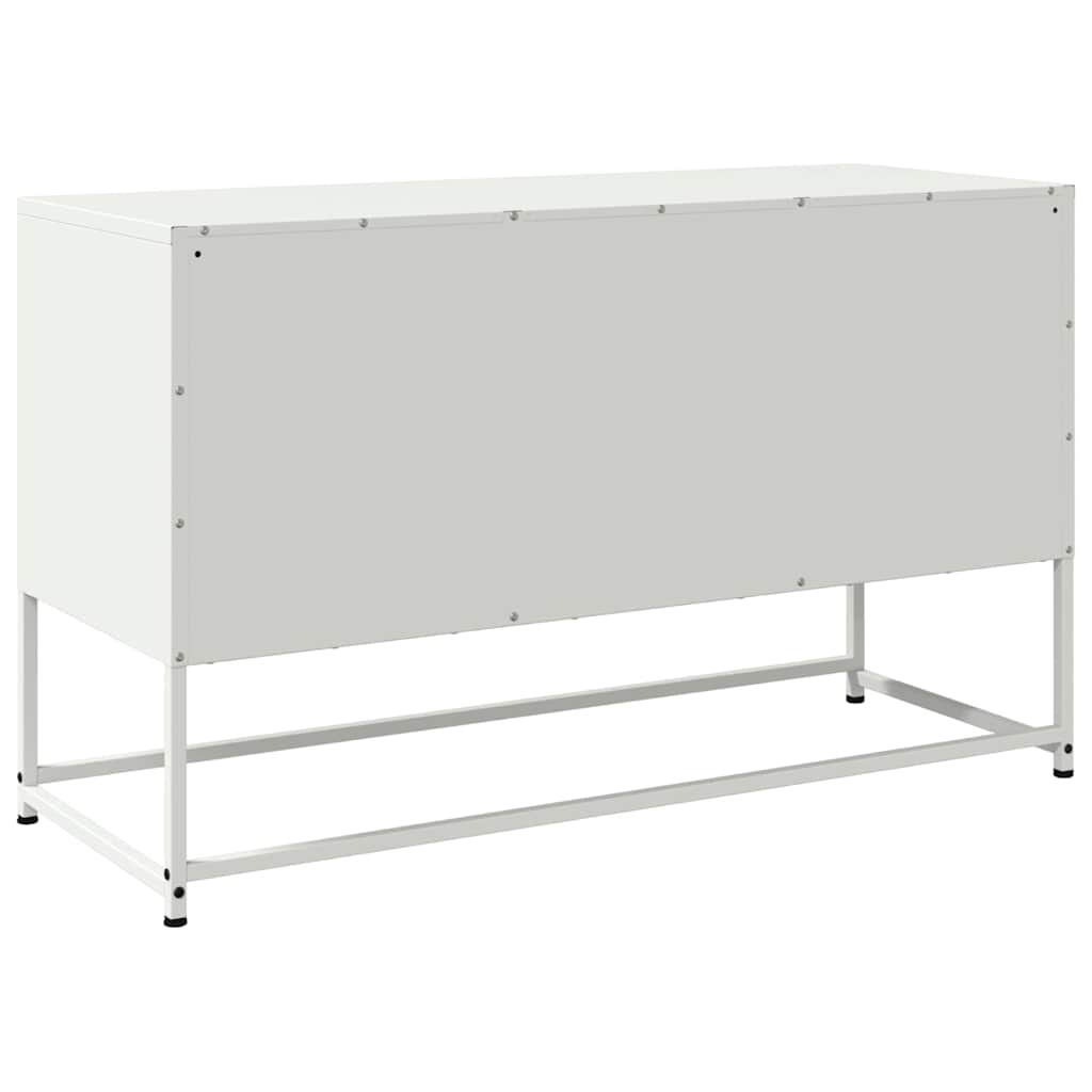 Móvel de TV 100,5x39x60,5 cm aço branco