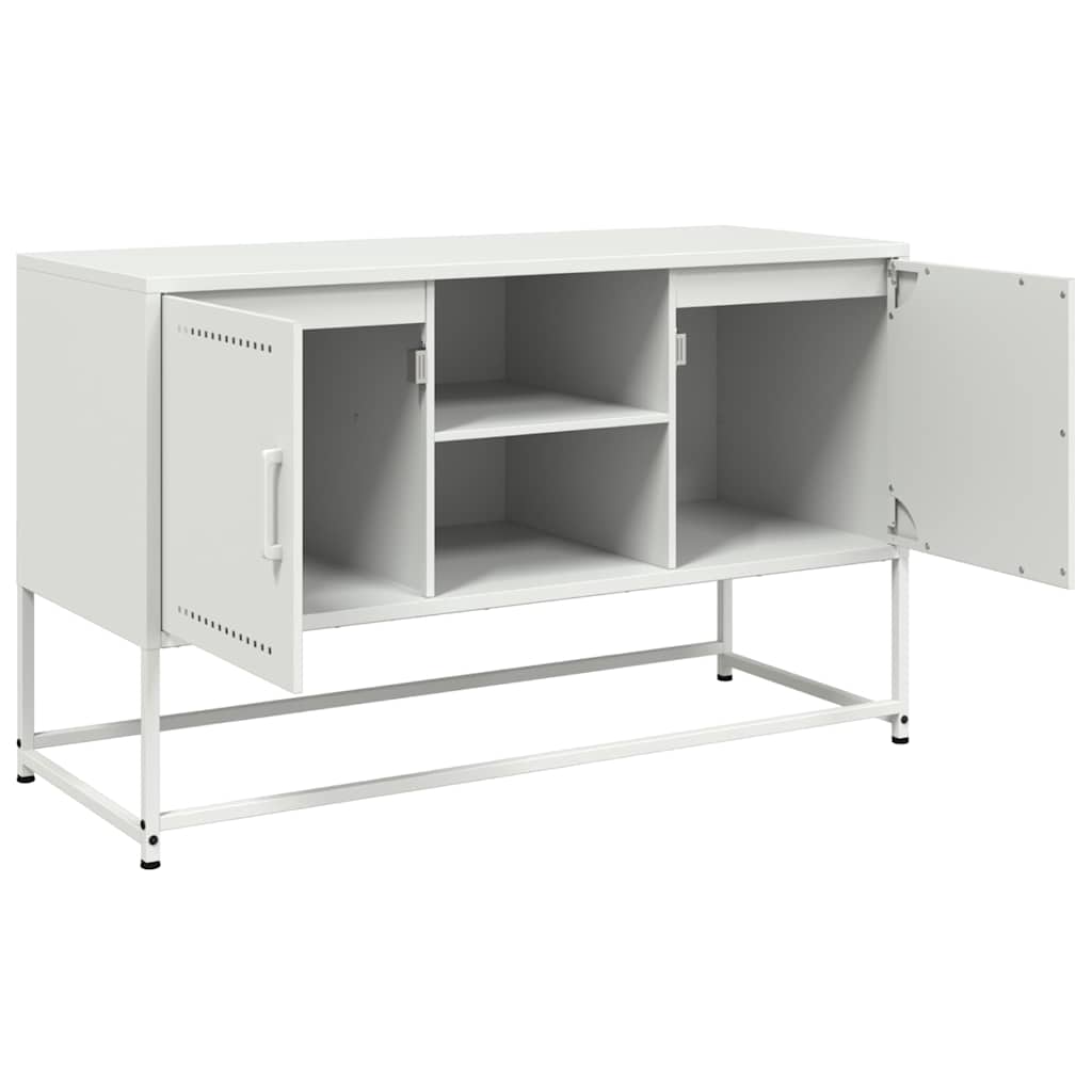 Móvel de TV 100,5x39x60,5 cm aço branco