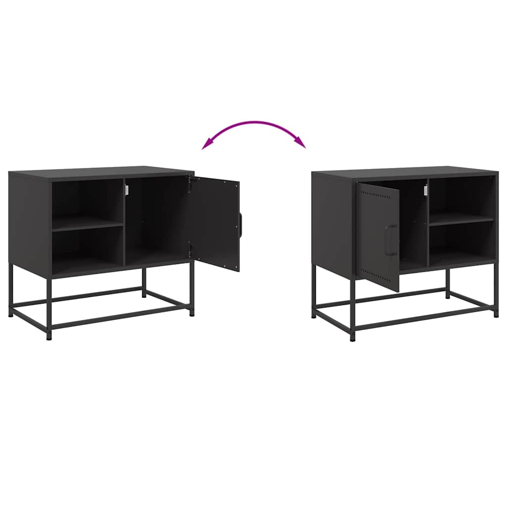 Móvel de TV 68x39x60,5 cm aço preto