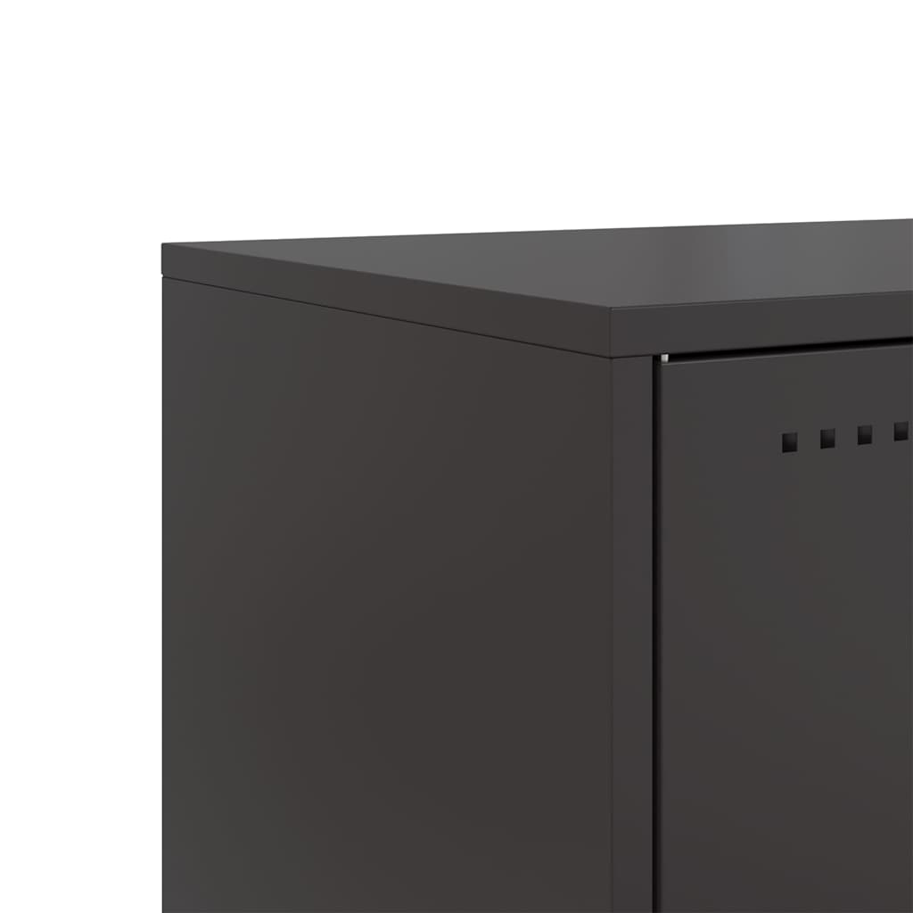 Móvel de TV 68x39x60,5 cm aço preto