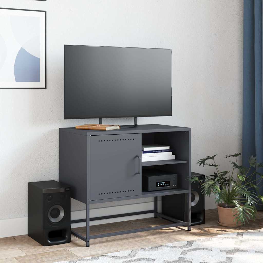 Móvel de TV 68x39x60,5 cm aço antracite