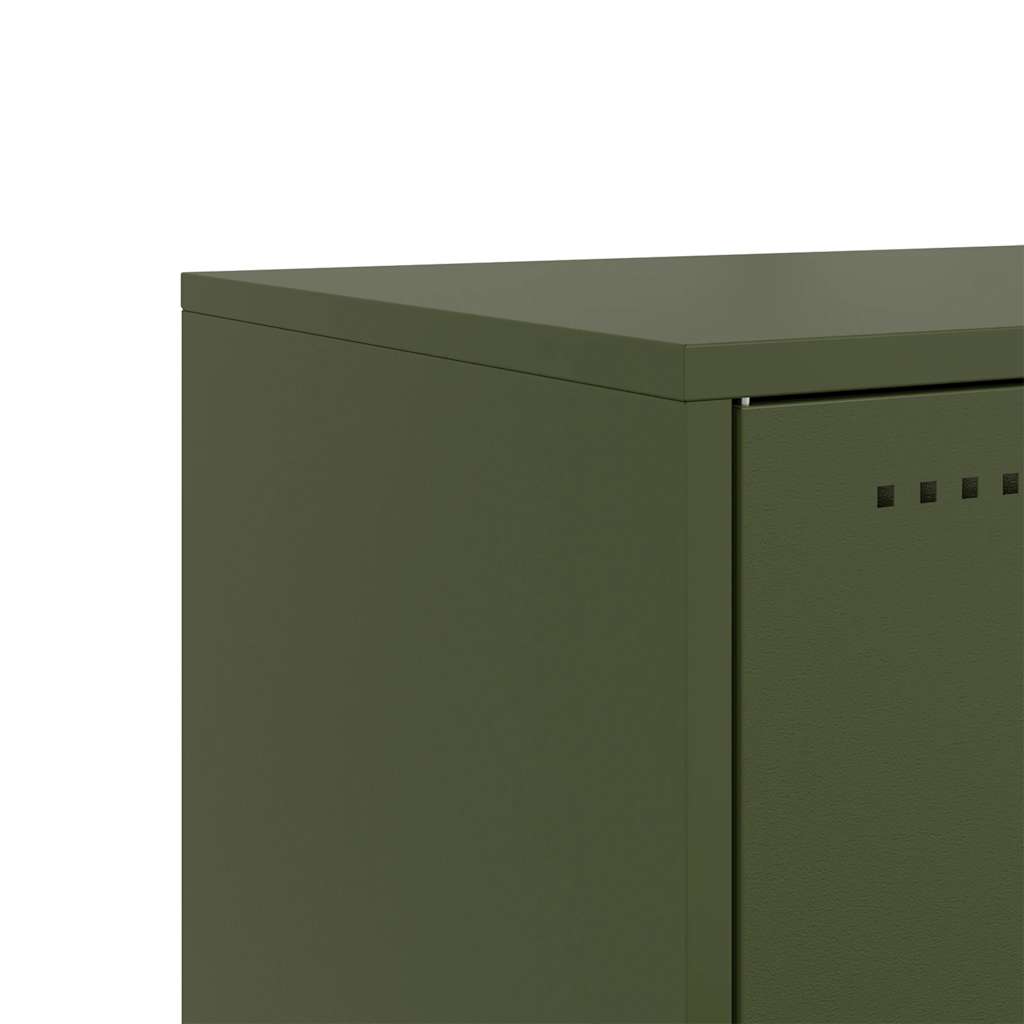 Móvel de TV 68x39x60,5 cm aço verde azeitona
