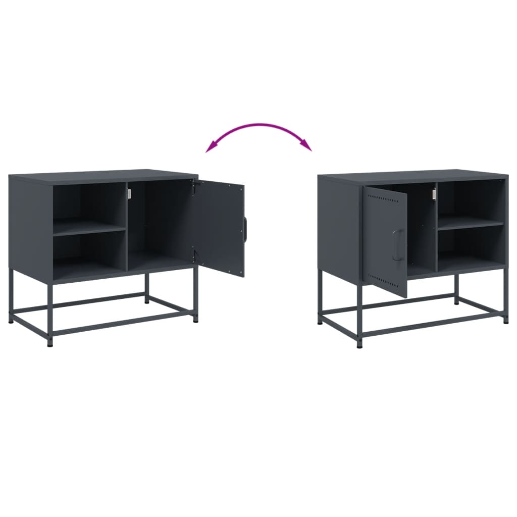 Móvel de TV 100,5x39x60,5 cm aço rosa