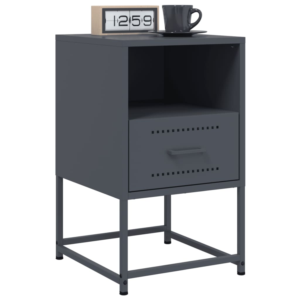 Mesa de cabeceira 36x39x60,5 cm aço antracite
