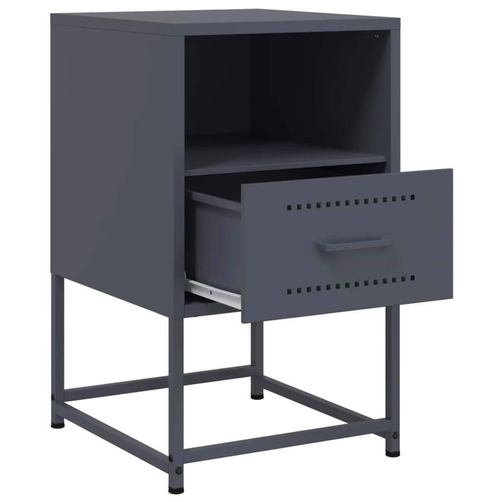 Mesa de cabeceira 36x39x60,5 cm aço antracite