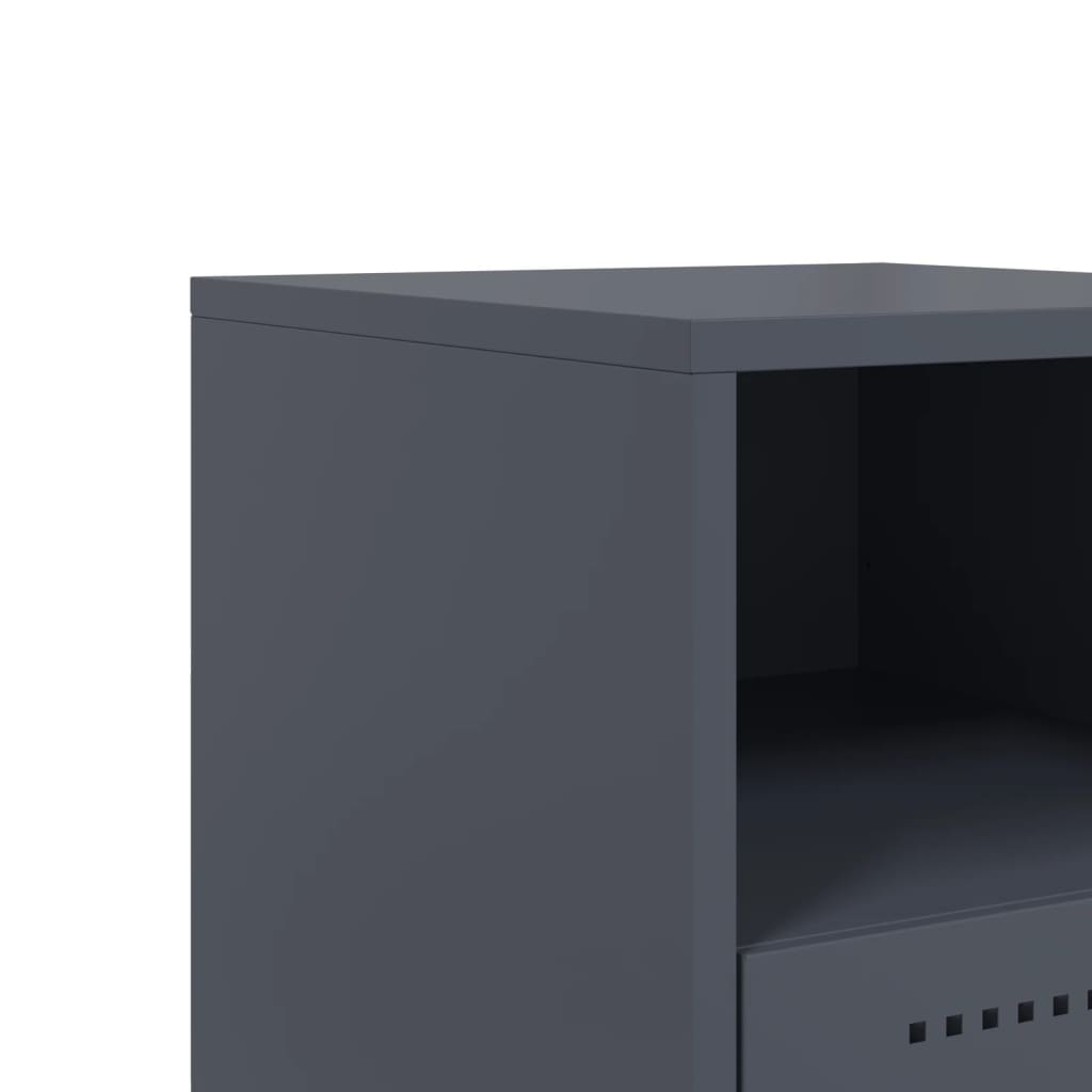 Mesa de cabeceira 36x39x60,5 cm aço antracite