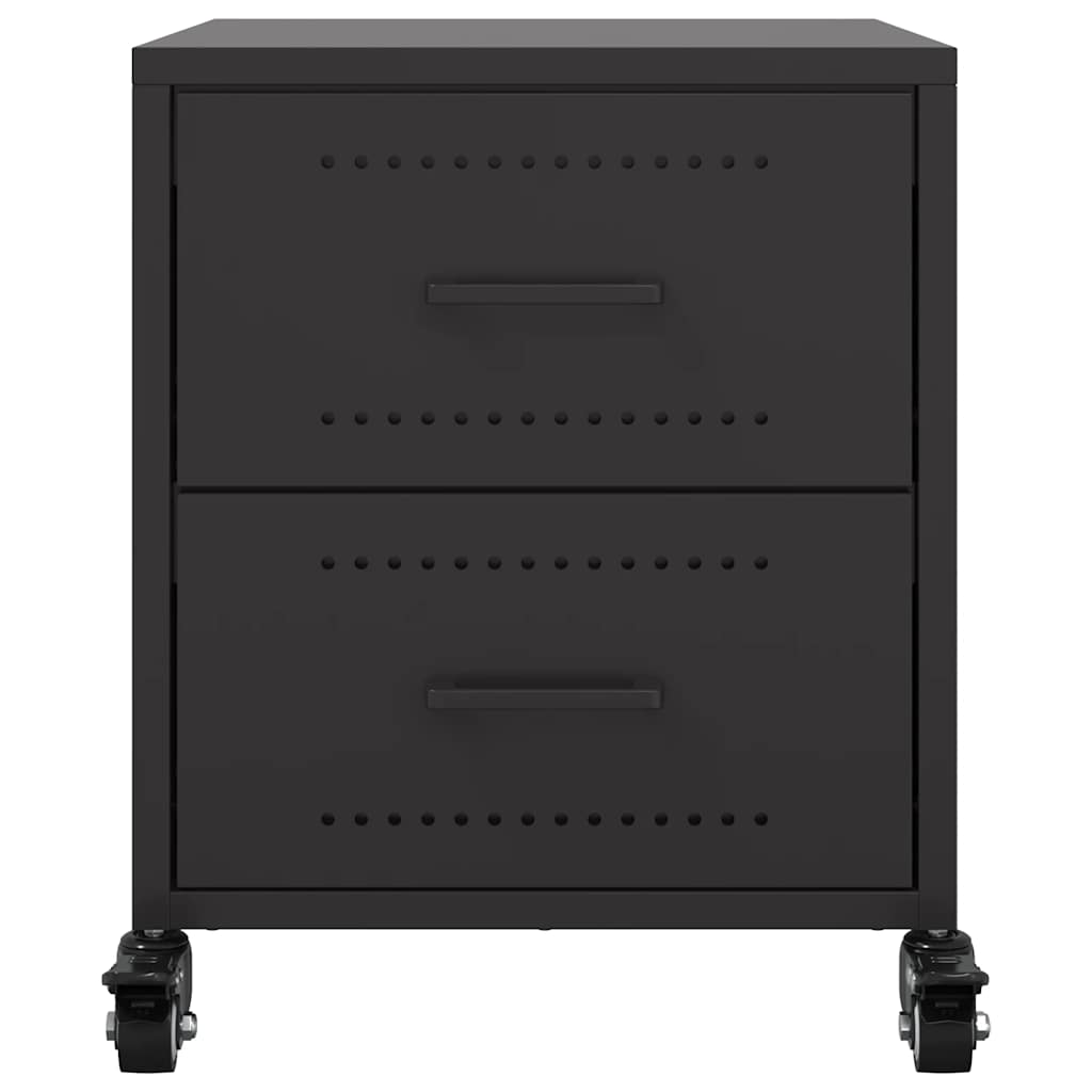 Mesa de cabeceira 36x39x43,5 cm aço preto