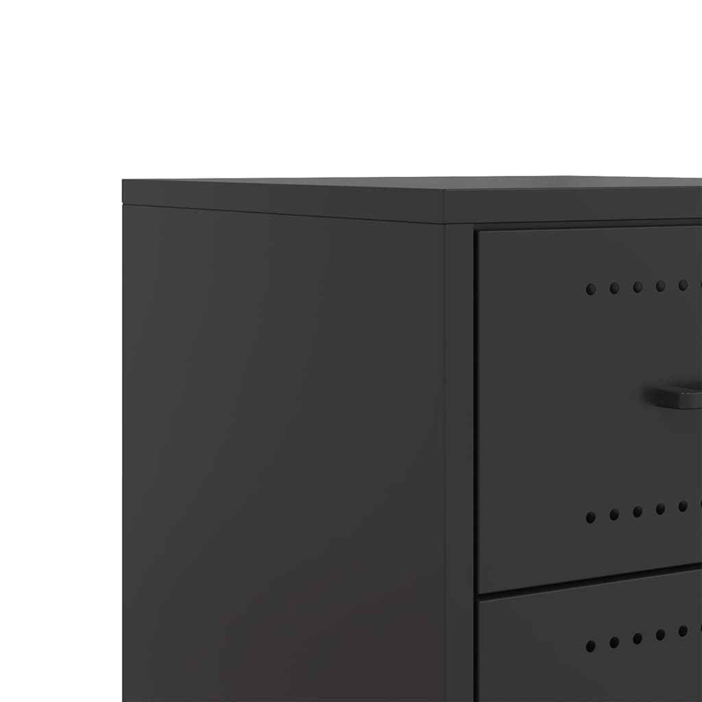Mesa de cabeceira 36x39x43,5 cm aço preto