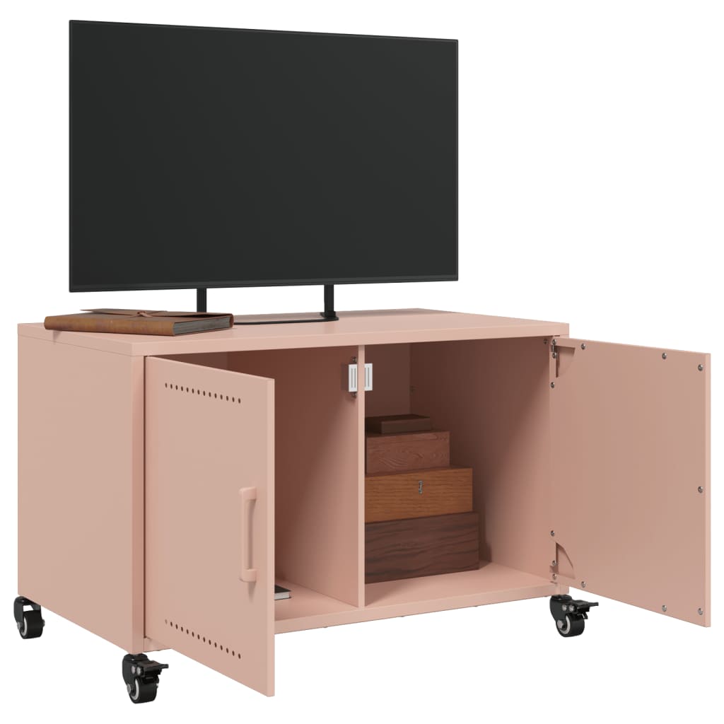 Móvel de TV 68x39x43,5 cm aço rosa