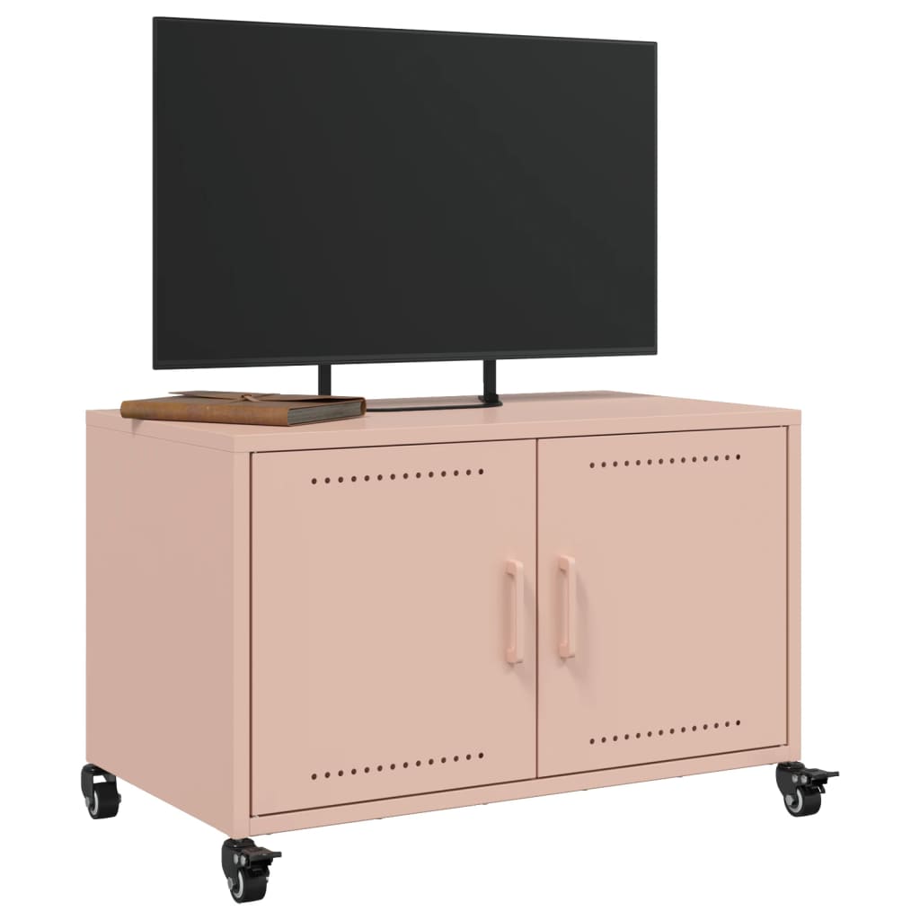 Móvel de TV 68x39x43,5 cm aço rosa