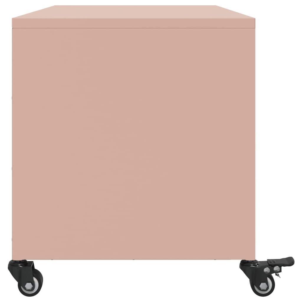 Móvel de TV 68x39x43,5 cm aço rosa