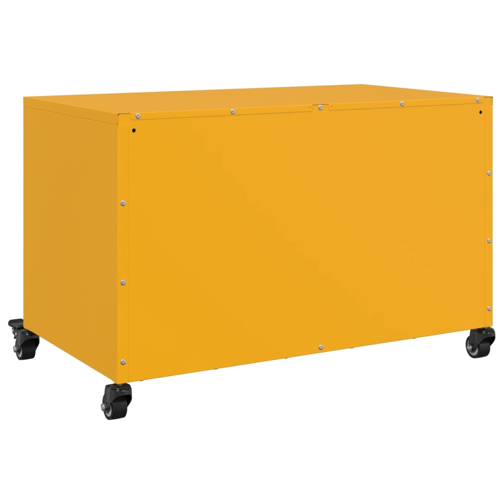 Móvel de TV 68x39x43,5 cm aço amarelo mostarda