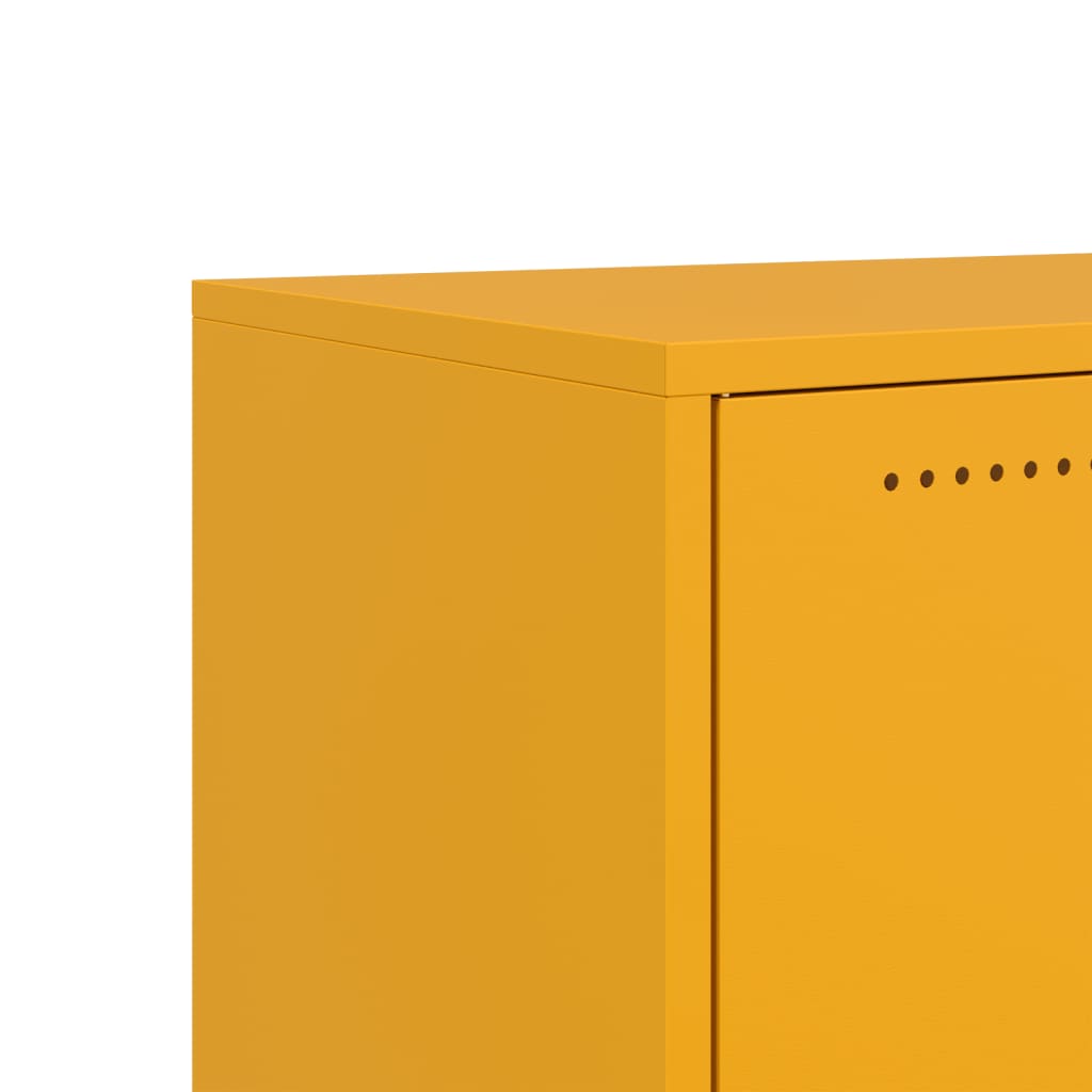 Móvel de TV 68x39x43,5 cm aço amarelo mostarda