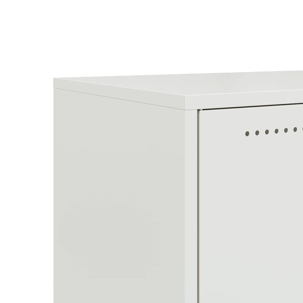 Móvel de TV 68x39x43,5 cm aço branco