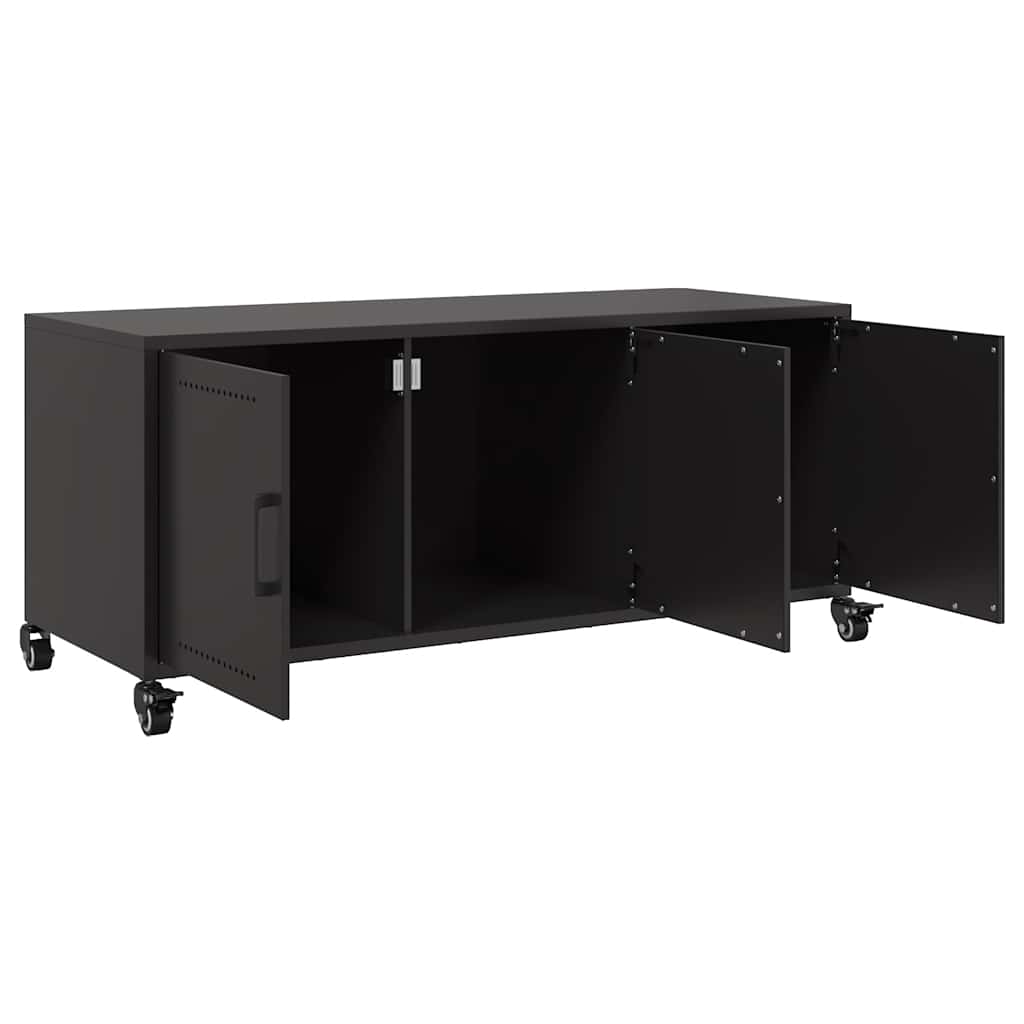 Móvel de TV 100,5x39x43,5 cm aço preto