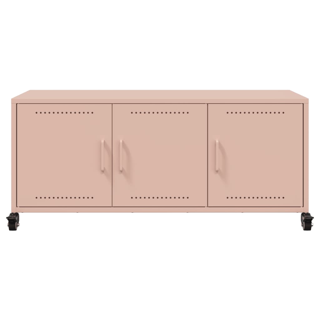 Móvel de TV 100,5x39x43,5 cm aço rosa