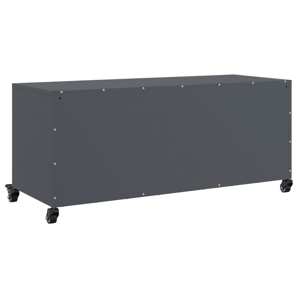 Móvel de TV 100,5x39x43,5 cm aço antracite