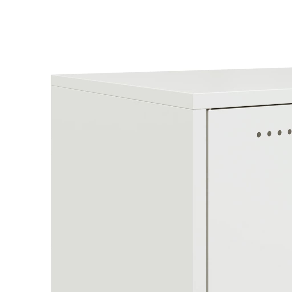 Móvel de TV 100,5x39x43,5 cm aço branco