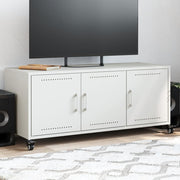 Móvel de TV 100,5x39x43,5 cm aço branco