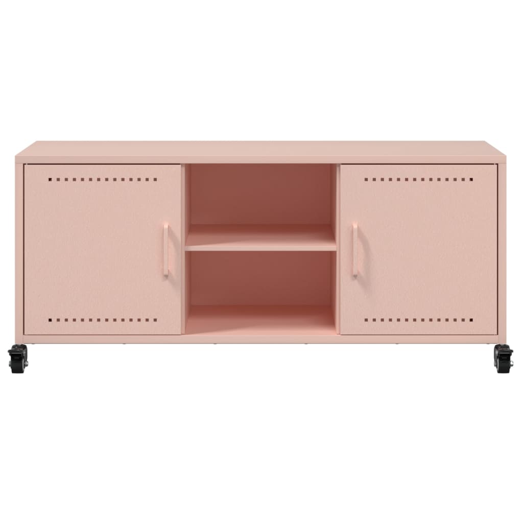 Móvel de TV 100,5x39x43,5 cm aço rosa