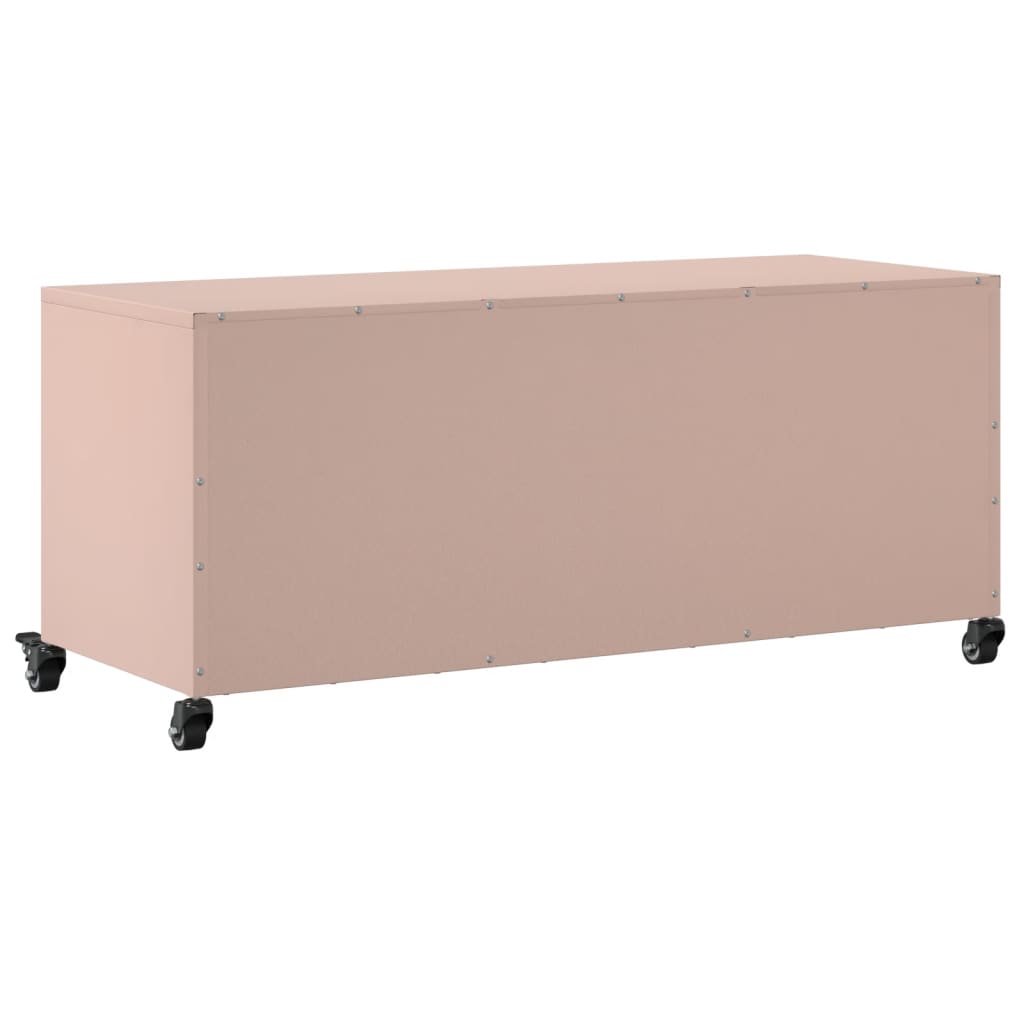 Móvel de TV 100,5x39x43,5 cm aço rosa