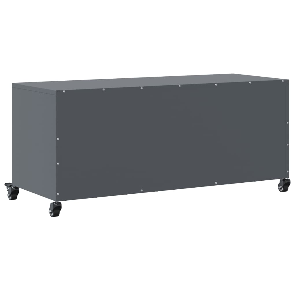 Móvel de TV 100,5x39x43,5 cm aço antracite