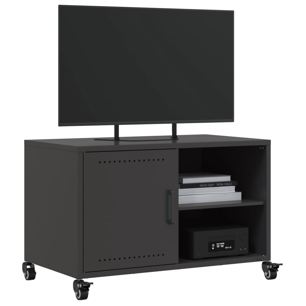 Móvel de TV 68x39x43,5 cm aço preto