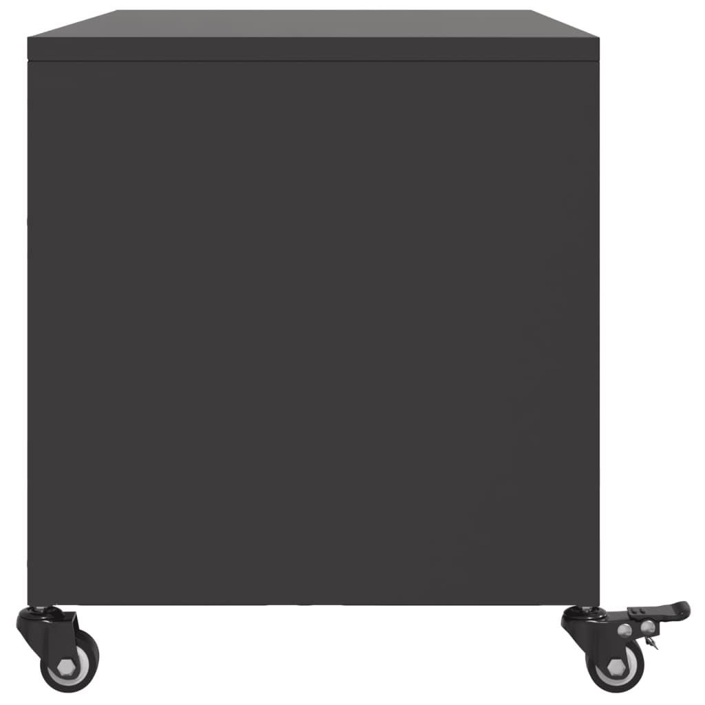 Móvel de TV 68x39x43,5 cm aço preto